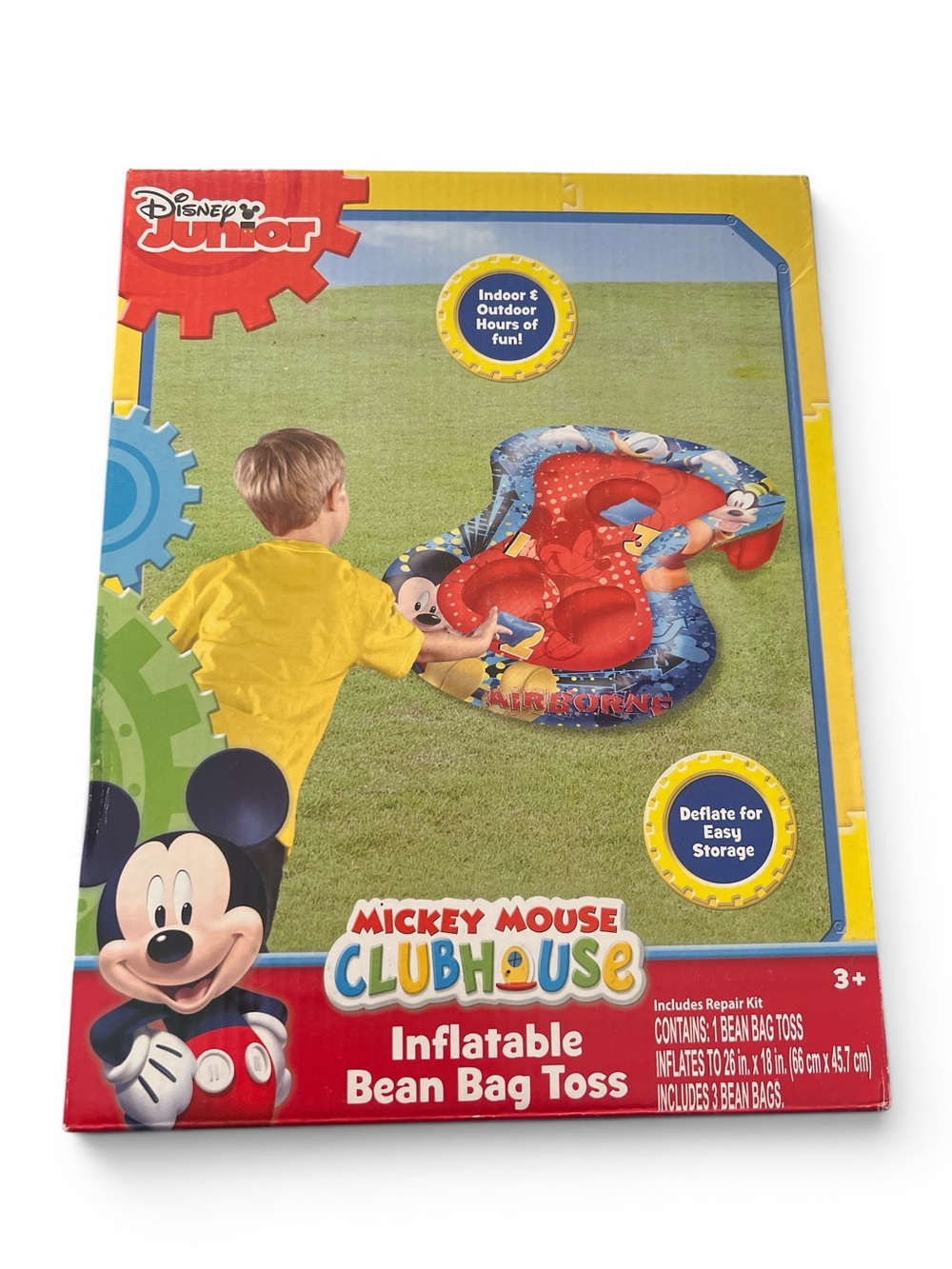 Mickey Mouse Clubhouse Inflatable Bean Bag Toss - Red/Blue Indoor Outdoor Toy